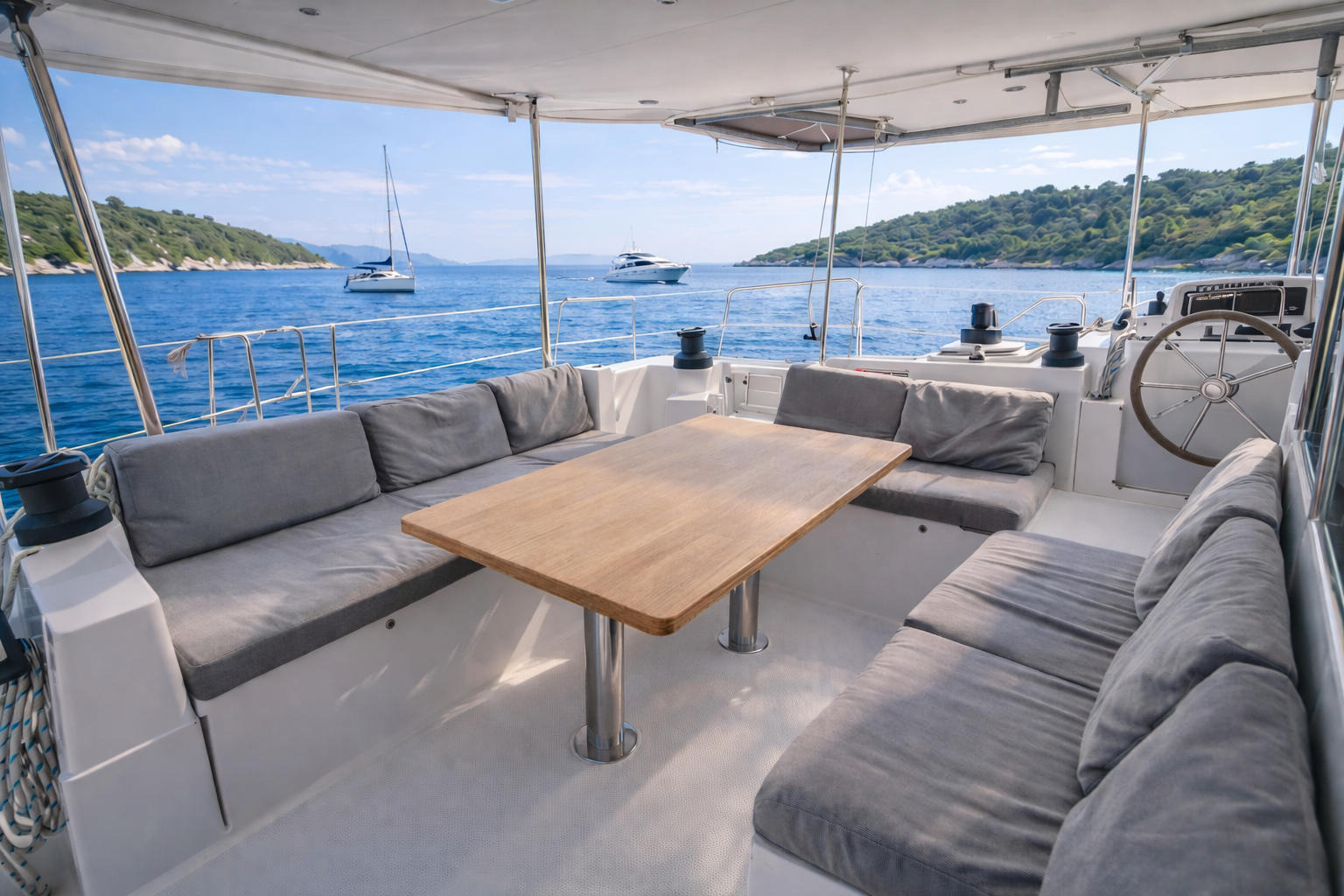 Yacht cockpit layout matters when planning a Croatia charter with a crew